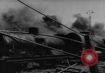 Standbild bombardiert Kesselwagen brennen in Ploiesti Ploesti Rumänien, 1944, aus Sekunde 53 historischem Filmmaterial Videoclip 65675054531