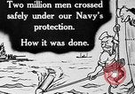 Image of US Navy destroyer attacks German U-boat Atlantic Ocean, 1918, second 1 stock footage video 65675054628