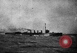 Image of US Navy destroyer attacks German U-boat Atlantic Ocean, 1918, second 55 stock footage video 65675054628