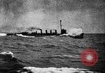 Image of US Navy destroyer attacks German U-boat Atlantic Ocean, 1918, second 57 stock footage video 65675054628