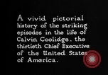Image of President Calvin Coolidge United States USA, 1925, second 14 stock footage video 65675054641