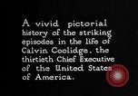 Image of President Calvin Coolidge United States USA, 1925, second 15 stock footage video 65675054641