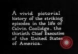 Image of President Calvin Coolidge United States USA, 1925, second 17 stock footage video 65675054641