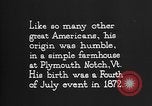 Image of President Calvin Coolidge United States USA, 1925, second 36 stock footage video 65675054641
