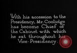 Image of President Calvin Coolidge United States USA, 1925, second 11 stock footage video 65675054646