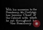 Image of President Calvin Coolidge United States USA, 1925, second 13 stock footage video 65675054646