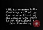 Image of President Calvin Coolidge United States USA, 1925, second 14 stock footage video 65675054646