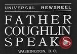 Immagine di Padre Charles Coughlin Washington DC USA, 1935, secondo 3 filmato di repertorio 65675054703