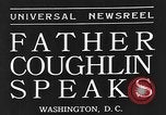 Immagine di Padre Charles Coughlin Washington DC USA, 1935, secondo 5 filmato di repertorio 65675054703