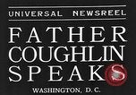 Immagine di Padre Charles Coughlin Washington DC USA, 1935, secondo 6 filmato di repertorio 65675054703