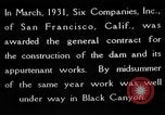 Standbild Boulder Dam Bau United States USA, 1936, aus Sekunde 4 historischem Filmmaterial Videoclip 65675054710