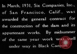 Standbild Boulder Dam Bau United States USA, 1936, aus Sekunde 7 historischem Filmmaterial Videoclip 65675054710