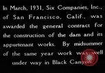 Standbild Boulder Dam Bau United States USA, 1936, aus Sekunde 11 historischem Filmmaterial Videoclip 65675054710
