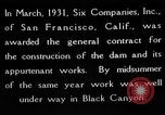 Standbild Boulder Dam Bau United States USA, 1936, aus Sekunde 12 historischem Filmmaterial Videoclip 65675054710