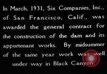 Standbild Boulder Dam Bau United States USA, 1936, aus Sekunde 16 historischem Filmmaterial Videoclip 65675054710