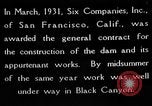 Standbild Boulder Dam Bau United States USA, 1936, aus Sekunde 18 historischem Filmmaterial Videoclip 65675054710