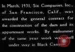 Standbild Boulder Dam Bau United States USA, 1936, aus Sekunde 26 historischem Filmmaterial Videoclip 65675054710