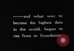 Standbild Boulder Dam Bau United States USA, 1933, aus Sekunde 46 historischem Filmmaterial Videoclip 65675054717