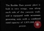 Standbild Boulder Dam oder Hoover Dam power transmission California United States USA, 1936, aus Sekunde 1 historischem Filmmaterial Videoclip 65675054726