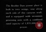 Standbild Boulder Dam oder Hoover Dam power transmission California United States USA, 1936, aus Sekunde 4 historischem Filmmaterial Videoclip 65675054726