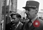 Image of General Charles De Gaulle Cherbourg Normandy France, 1944, second 24 stock footage video 65675054754