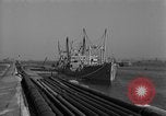 Image of Coast Guard cutter refueling Cherbourg Normandy France, 1944, second 9 stock footage video 65675054756
