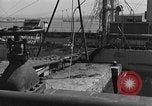Image of Coast Guard cutter refueling Cherbourg Normandy France, 1944, second 15 stock footage video 65675054756