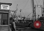 Image of Coast Guard cutter refueling Cherbourg Normandy France, 1944, second 54 stock footage video 65675054756