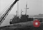 Image of USS Donnell Electric Power Barge Cherbourg Normandy France, 1944, second 13 stock footage video 65675054757