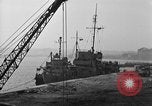 Image of USS Donnell Electric Power Barge Cherbourg Normandy France, 1944, second 14 stock footage video 65675054757