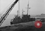 Image of USS Donnell Electric Power Barge Cherbourg Normandy France, 1944, second 15 stock footage video 65675054757