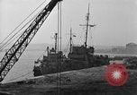 Image of USS Donnell Electric Power Barge Cherbourg Normandy France, 1944, second 16 stock footage video 65675054757