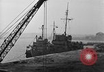 Image of USS Donnell Electric Power Barge Cherbourg Normandy France, 1944, second 17 stock footage video 65675054757