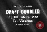 Image of Lyndon Johnson increases troops in Vietnam War Washington DC USA, 1965, second 3 stock footage video 65675054825