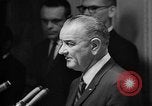 Image of Lyndon Johnson increases troops in Vietnam War Washington DC USA, 1965, second 27 stock footage video 65675054825