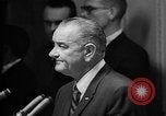 Image of Lyndon Johnson increases troops in Vietnam War Washington DC USA, 1965, second 37 stock footage video 65675054825