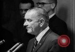 Image of Lyndon Johnson increases troops in Vietnam War Washington DC USA, 1965, second 54 stock footage video 65675054825