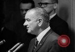 Image of Lyndon Johnson increases troops in Vietnam War Washington DC USA, 1965, second 59 stock footage video 65675054825