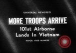 Standbild 101st Airborne Division Vietnam, 1965, aus Sekunde 1 historischem Filmmaterial Videoclip 65675054829