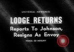 Image of Henry Cabot Lodge Washington DC USA, 1964, second 1 stock footage video 65675054833