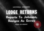 Image of Henry Cabot Lodge Washington DC USA, 1964, second 4 stock footage video 65675054833