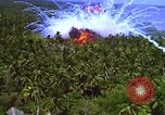 Image Vue aérienne d'explosion de bombes au phosphore blanc Guerre du Vietnam Vietnam, 1965, de la seconde 42 séquences d'archives historiques vidéo 65675054860