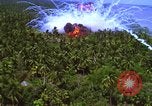 Image Vue aérienne d'explosion de bombes au phosphore blanc Guerre du Vietnam Vietnam, 1965, de la seconde 43 séquences d'archives historiques vidéo 65675054860