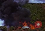 Image of bombardment of Viet Cong huts Vietnam, 1965, second 50 stock footage video 65675054890