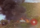 Image of bombardment of Viet Cong huts Vietnam, 1965, second 51 stock footage video 65675054890