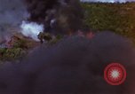 Image of bombardment of Viet Cong huts Vietnam, 1965, second 56 stock footage video 65675054890