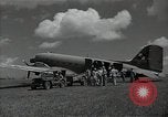 Standbild C-47 Skytrain Flugzeuge Camp Keithley Mindanao Philippinen, 1945, aus Sekunde 8 historischem Filmmaterial Videoclip 65675054897