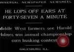 Image le maïs écaler contest Galesburg Illinois USA, 1929, de la seconde 6 séquences d'archives historiques vidéo 65675054943