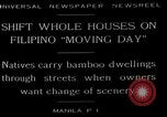 Image of shift whole houses Manila Philippines, 1949, second 5 stock footage video 65675054944