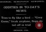 Image of freak aircraft fails in trial Denver Colorado USA, 1929, second 1 stock footage video 65675054945